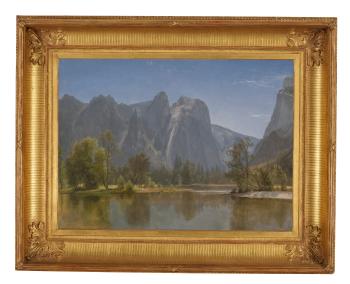 In the Yosemite by 
																			Albert Bierstadt