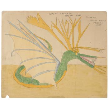 Gasonian, Poisonous Oceanic Blengin, Catherine Isles by 
																	Henry Darger