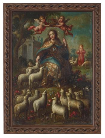 The Divine Shepherdess by 
																	Jose de Paez