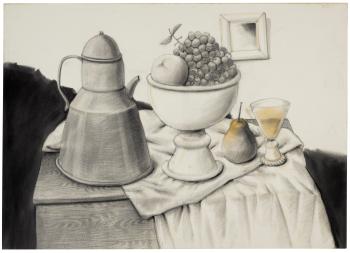Still Life with Fruits by 
																	Fernando Botero