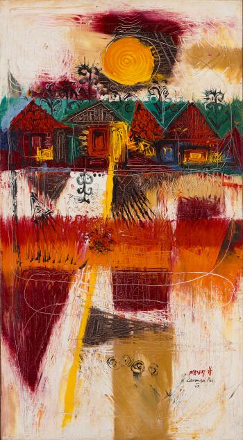 Untitled (Houses) by 
																	Laxman Pai