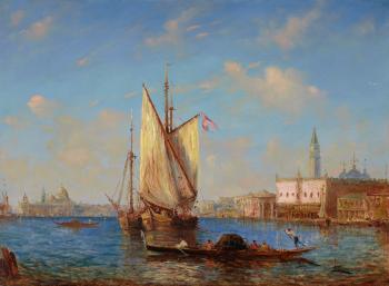 La Lagune, Venise by 
																	Felix Ziem