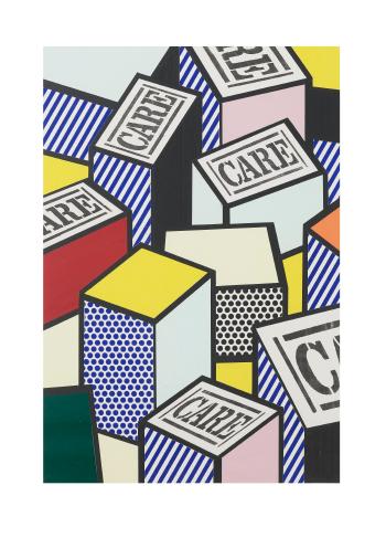 Collage for CARE Poster by 
																	Roy Lichtenstein
