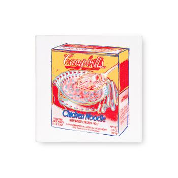Campbell's Chicken Noodle Soup Box by 
																	Andy Warhol