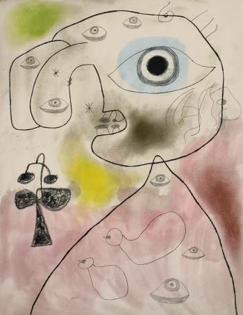 Femme, oiseau, étoiles by 
																	Joan Miro