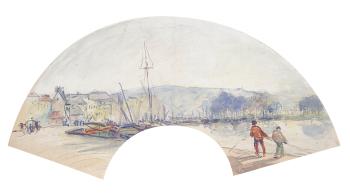 Port de Rouen by 
																	Camille Pissarro