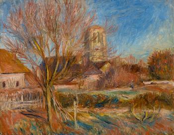 L'église à Essoyes by 
																	Pierre-Auguste Renoir