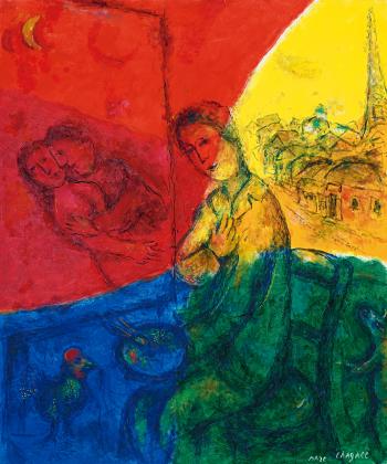 Le Peintre by 
																	Marc Chagall