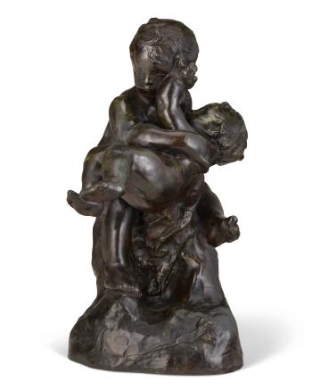 Enfants au lézard by 
																	Auguste Rodin