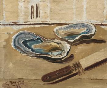 Huîtres et couteau by 
																	Georges Braque