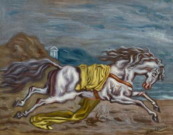 Cavallo fuggente by 
																	Giorgio de Chirico