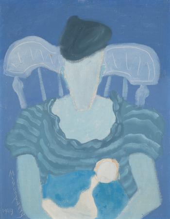 Mother and Child by 
																	Milton Avery