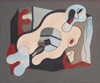 Composition Abstraite (femme Couchée) by 
																	Georges Valmier