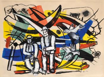 Les Colombes by 
																	Fernand Leger