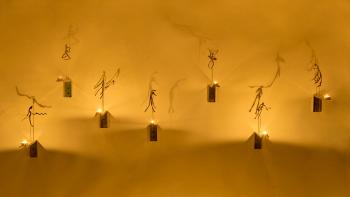 7 Bougies - Les ombres by 
																			Christian Boltanski