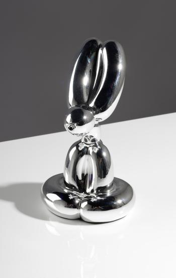 Balloon Rabbit (Silber) by 
																			Jeff Koons