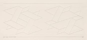 ELC 2-D, from Embossed Linear Constructions (G. 141, D. 186.8) by 
																	Josef Albers