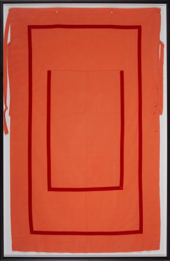 Orange Linen With Red Velvet Ribbon Personal Panel by 
																			Andrea Zittel