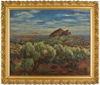 Landscape In Provence by 
																			Jozef Pankiewicz