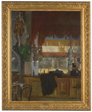 The Bar In The Hall-by-the-sea, Margate by 
																			William Orpen