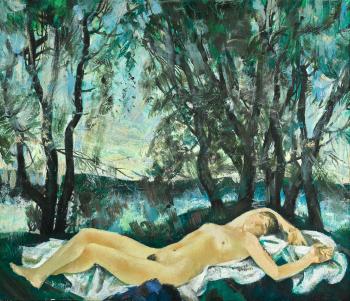 Nude In A Landscape by 
																	Andrei Andreevich Mylnikov