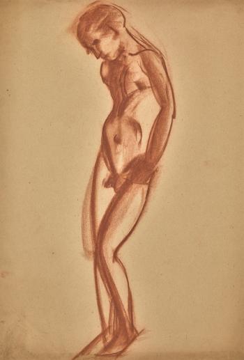 Two Nude Studies by 
																			Boris Anisfeld
