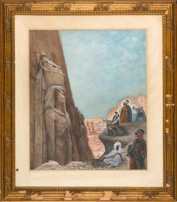 Visiting Luxor by 
																			Georges Clairin