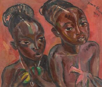 Mangbetu Children by 
																	Irma Stern