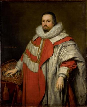 Portrait of Thomas, 1st Baron Coventry (1578-1640), Lord Keeper of the Great Seal by 
																	Cornelius Janssen van Ceulen