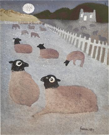 Sheep in the Snow by 
																	Mary Fedden