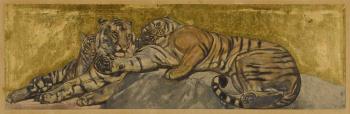 Tigre au repos by 
																	Paul Jouve