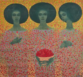 Girl with Cherries by 
																	Getahun Assefa
