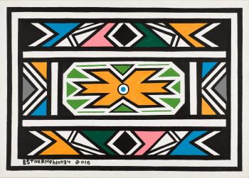 Abstract, 2016 by 
																	Esther Mahlangu