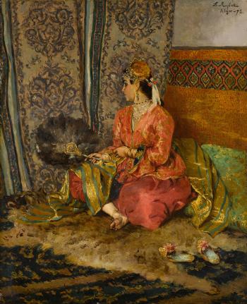 An Algerian Beauty by 
																	Ferdinand Roybet