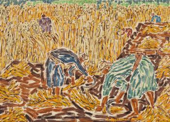 La Moisson (The Harvest) by 
																	Inji Efflatoun