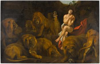 Daniel in the Lions' Den by 
																	Peter Paul Rubens