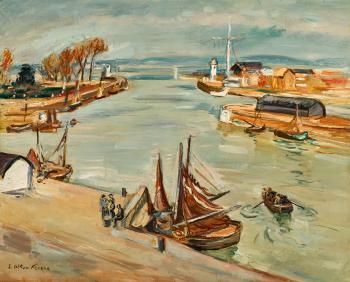 Le port de Honfleur by 
																	Achille-Emile Othon Friesz