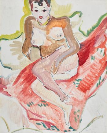 Reclining Nude by 
																	Irma Stern