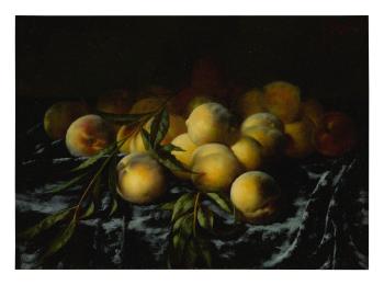 Still Life With Peaches by 
																			Carducius Plantagenet Ream