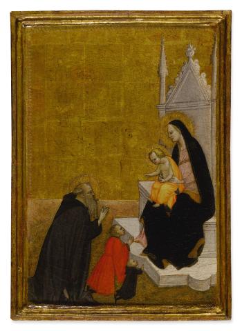 Madonna And Child With Saint Anthony And Two Donors by 
																			 Ventura di Moro