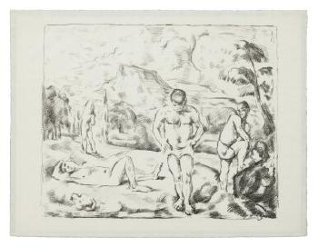 The Large Bathers (Venturi 1157; Druick I) by 
																	Paul Cezanne