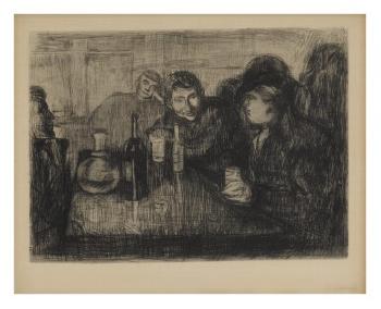 Kristiania Bohemians I (Schiefler 10; Woll 15) by 
																	Edvard Munch