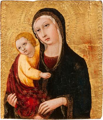 Madonna and Child by 
																	 Sano di Pietro
