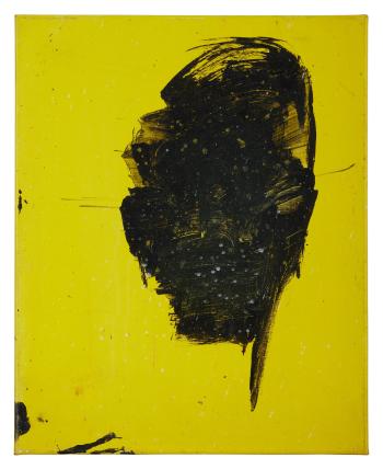 Yellow Shadow Head by 
																	Richard Hambleton