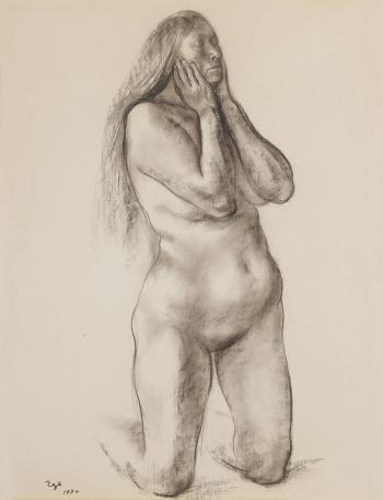 Mujer de rodillas by 
																	Francisco Zuniga
