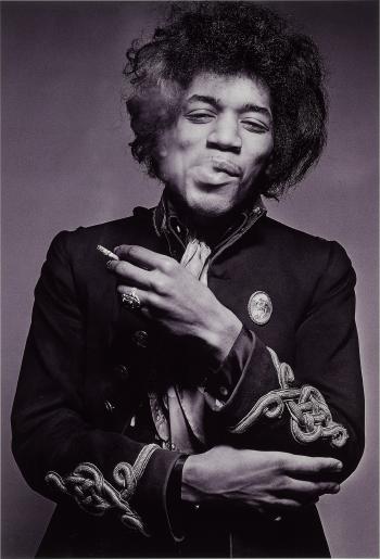 Jimi Hendrix, Smoking by 
																	Gered Mankowitz