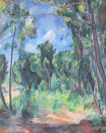Clairière (The Glade) by 
																	Paul Cezanne