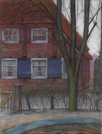 The Weavers' House by 
																	Piet Mondrian