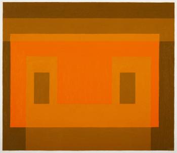 Orange Façade by 
																	Josef Albers