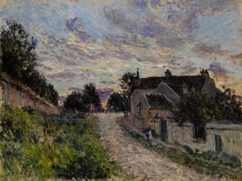 Un Chemin à Louveciennes by 
																	Alfred Sisley